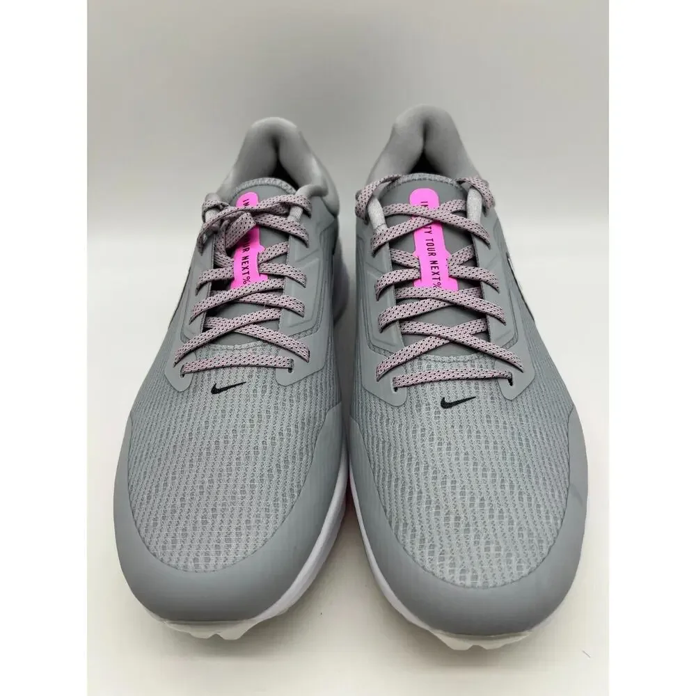 Nike Air Zoom Infinity Tour Next% Gray/Pink Golf Shoes DC5221-060 Men's 10.5 NEW
